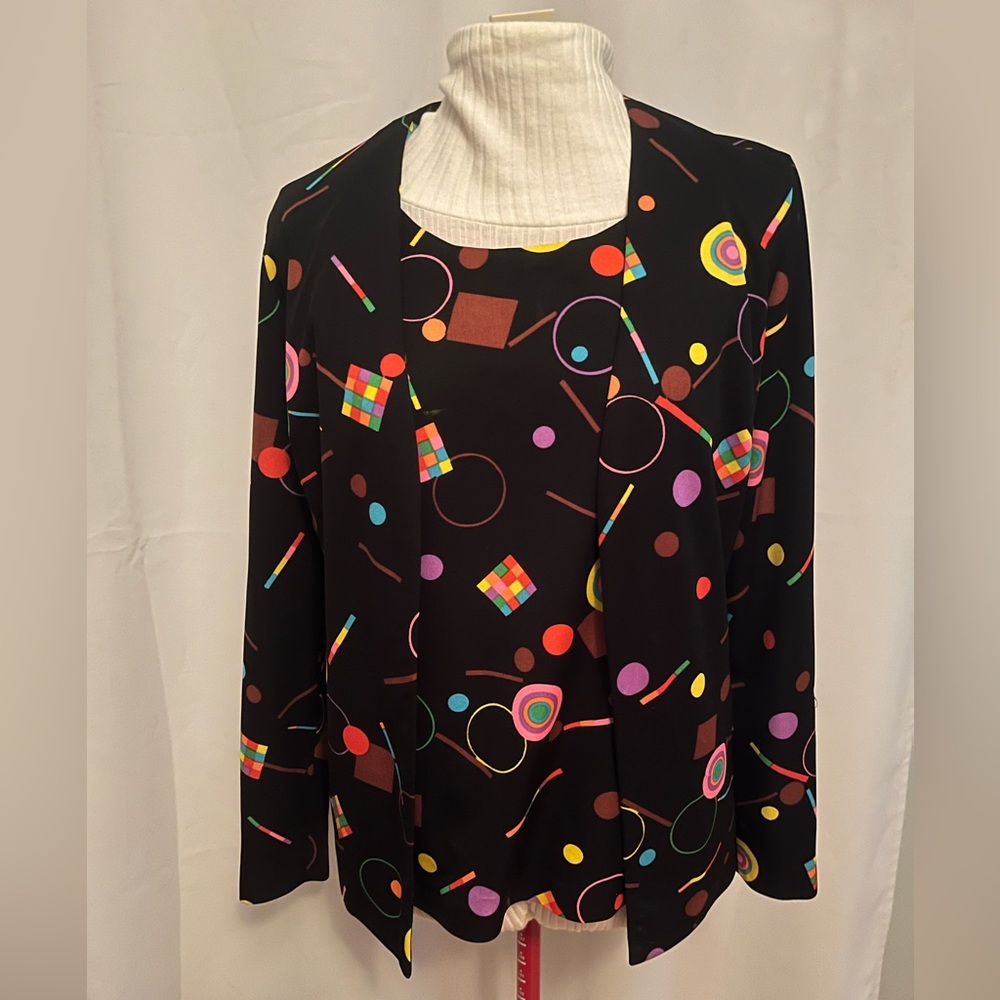 Jonathon Logan Shirt and Jacket Set Size Small
